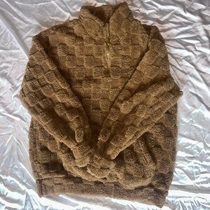 Soft quarter zip oversized sweater, M